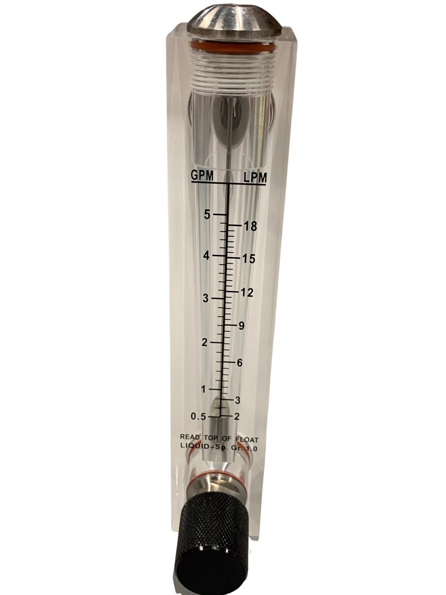 (Concentrate & Recycle) Flow Meter, 0.5-5 GPM, w/ SS Valve