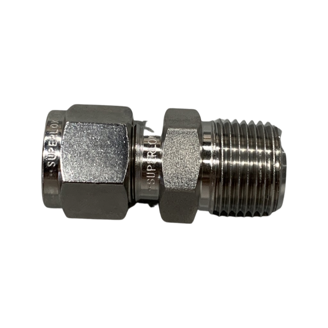 Adapter Fitting, 3/8" MNPT to 3/8" Compression 316 SS