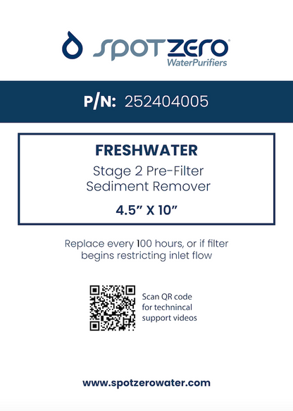 Stage 2 Pre-Filter / Sediment Remover