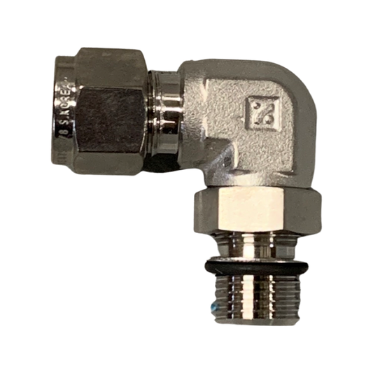 SS Elbow 9/16 MUNF to 3/8 Compression 316