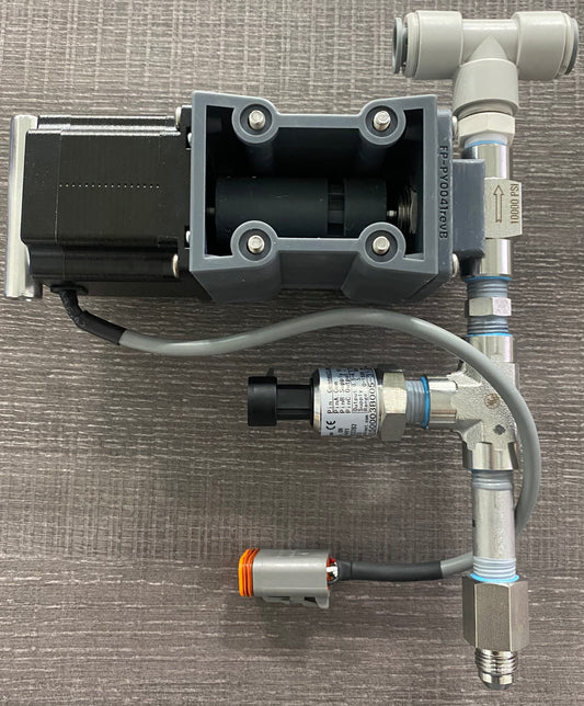 XTCII BPR Needle Valve Assembly, 1/4" Noshok - With Plumbing Fittings