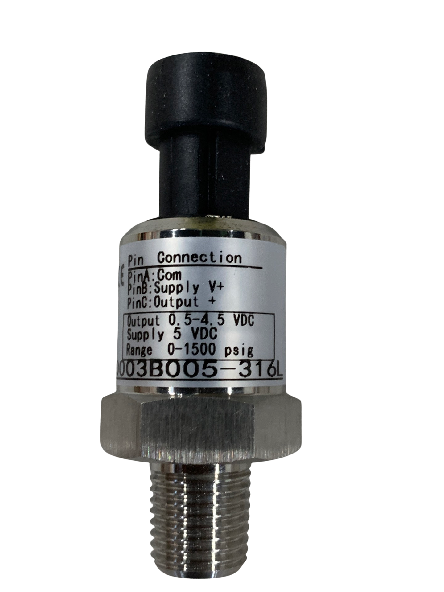 SW High Pressure Transducer, 0-1500 PSI, CP